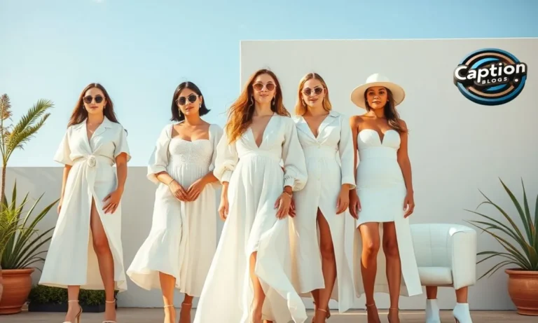285+ Best White Dress and Outfit Captions for Instagram in 2025