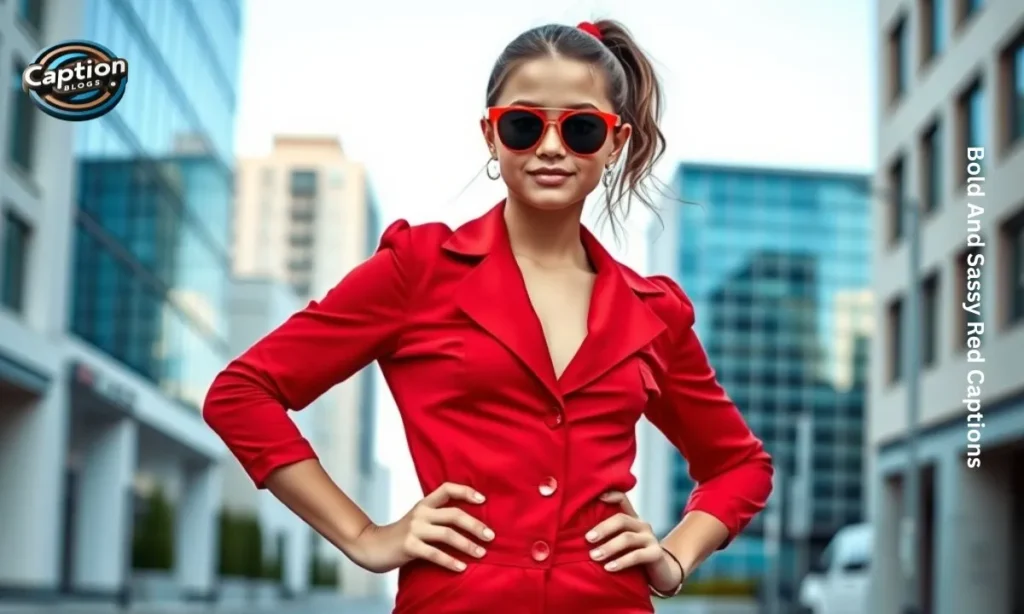 Bold And Sassy Red Captions