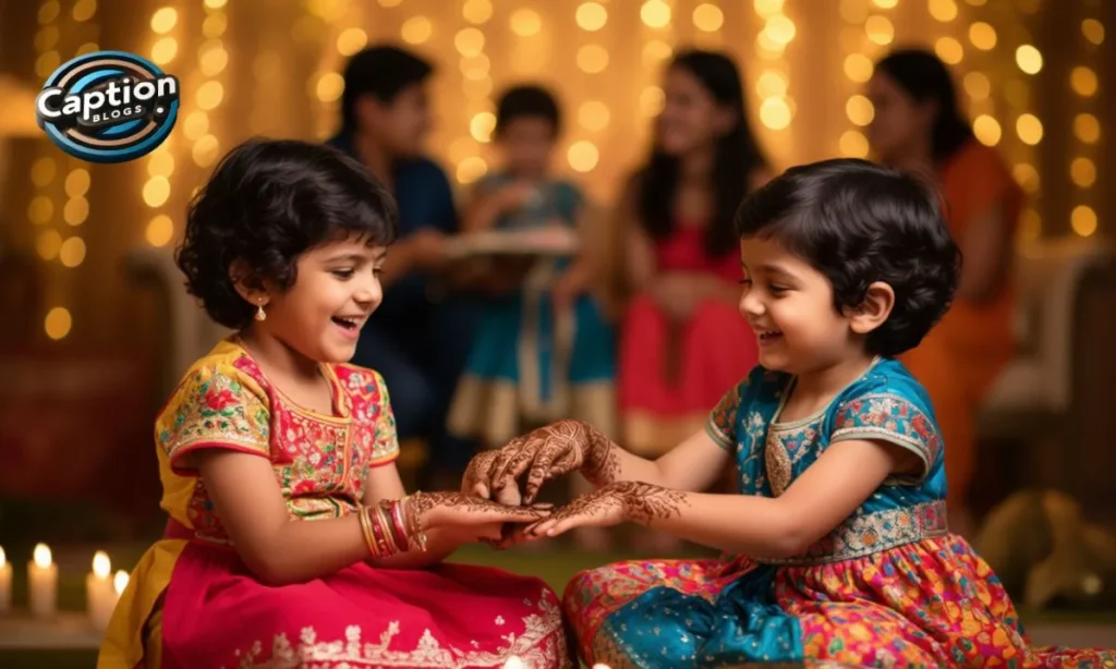 Caption for Kids Mehndi