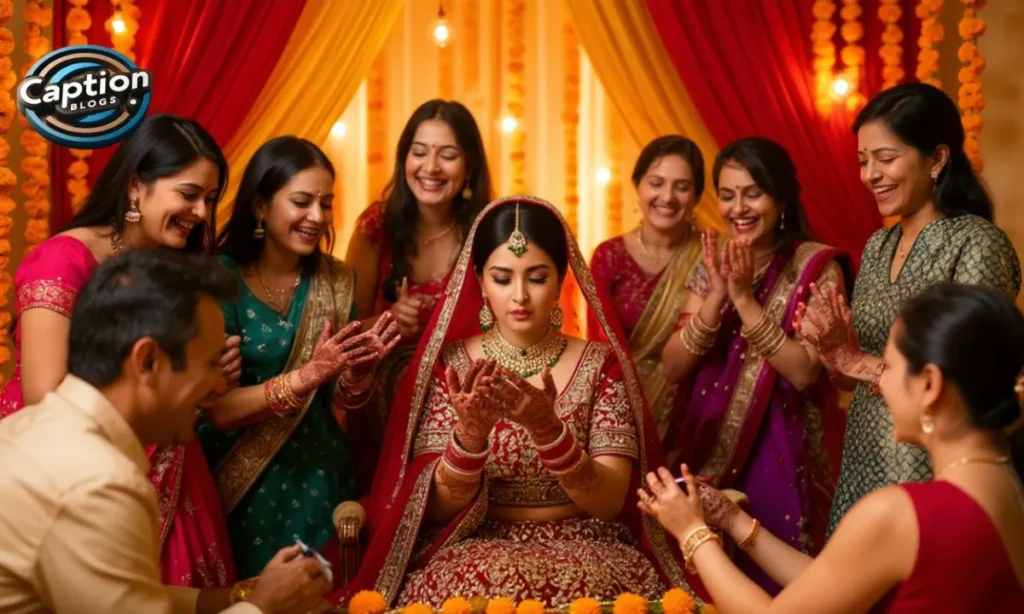 Captions for Mehndi Ceremony and Function