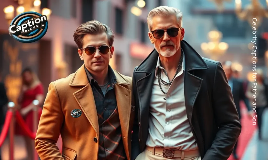 Celebrity Captions for Father and Son