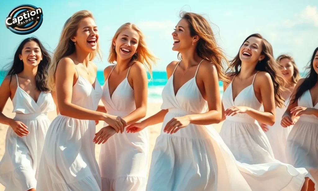 Fun and Playful White Dress Captions