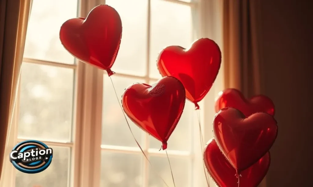 Red Heart Captions for Instagram
