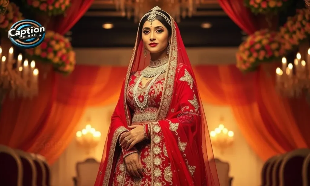 Red Lehenga Captions for Instagram