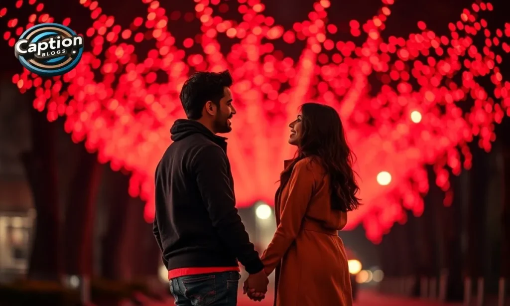 Romantic Red Captions For Couples