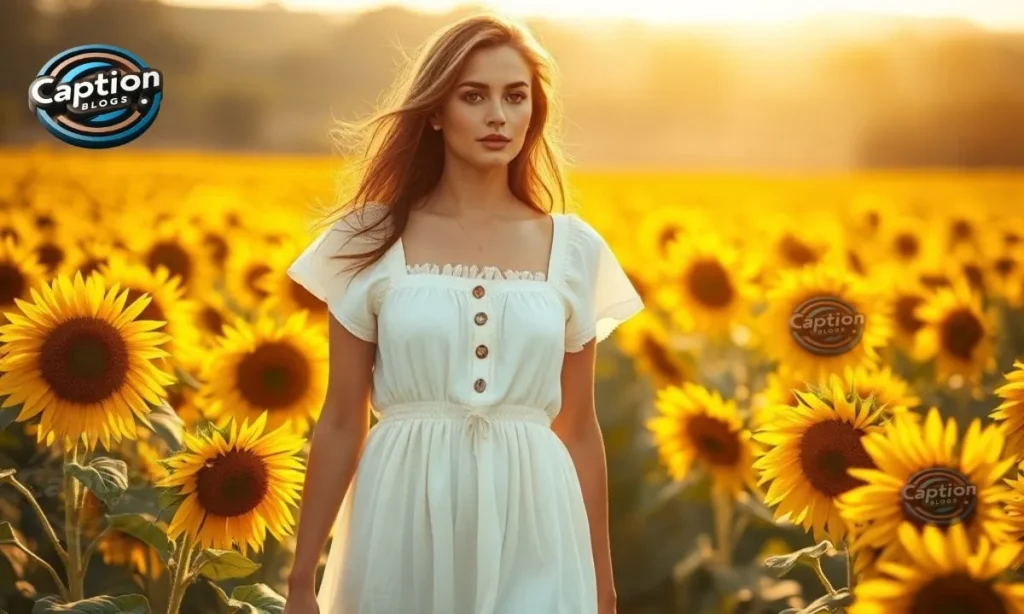Summer White Dress Captions