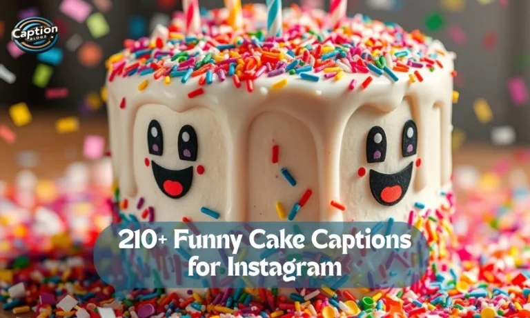 Colorful funny cake with sprinkles and cartoon face