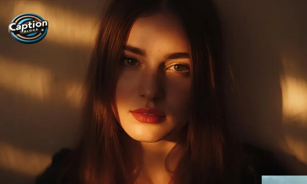 Aesthetic portrait with warm dreamy tones