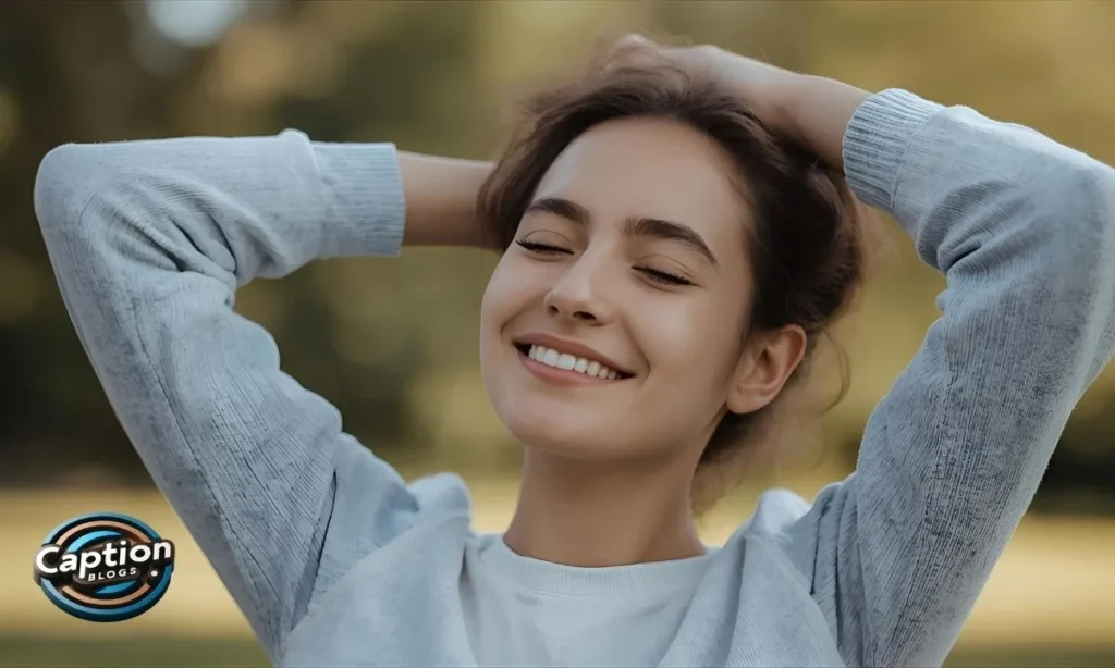 Smiling person outdoors in soft natural lighting
