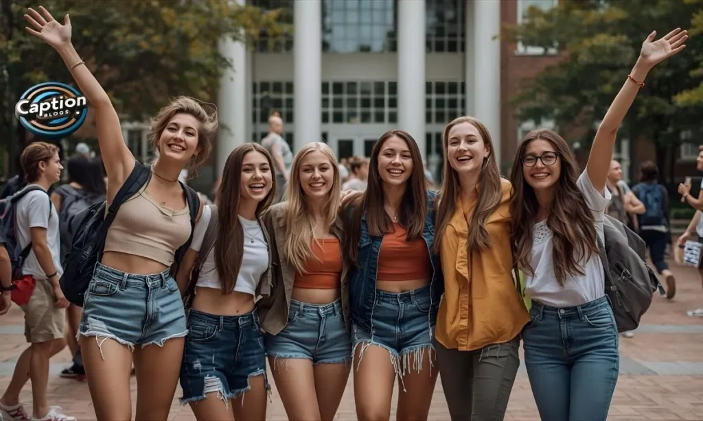 College friends reunion captions moment