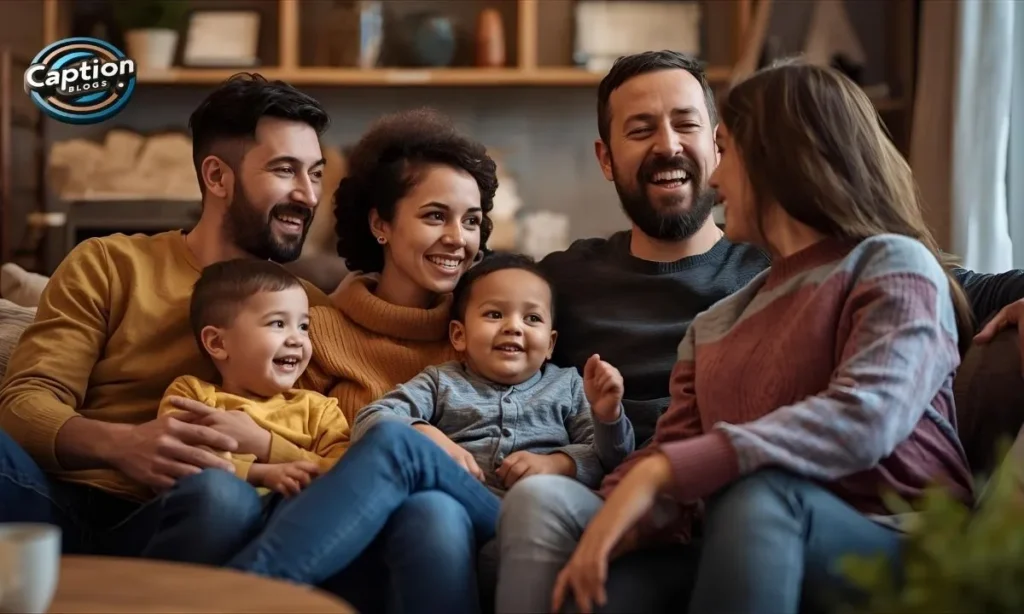 Family friends reunion captions image