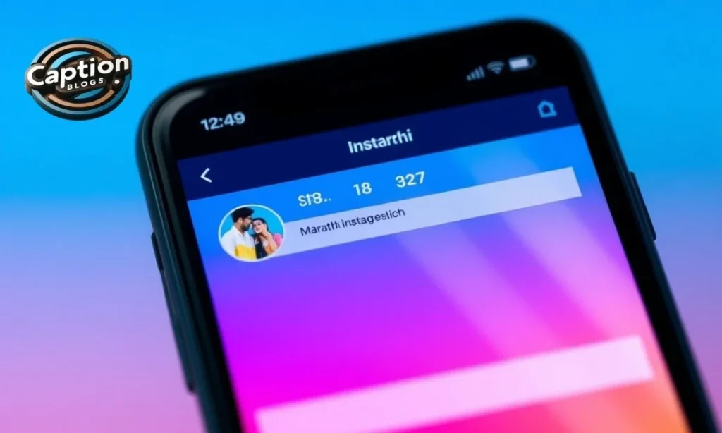 Instagram post featuring Marathi caption style