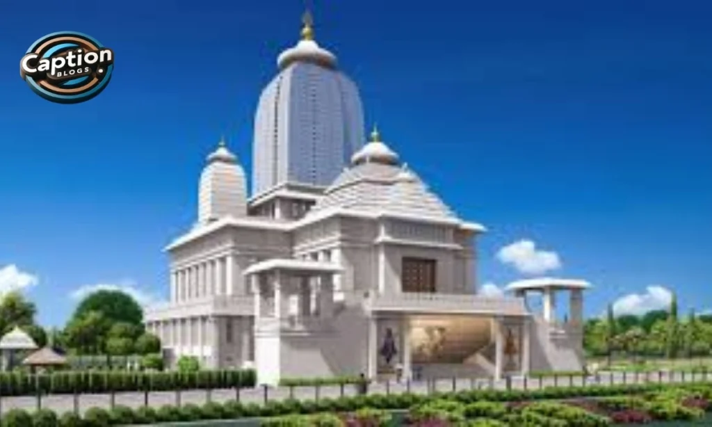 ISKCON temple glowing with devotion 