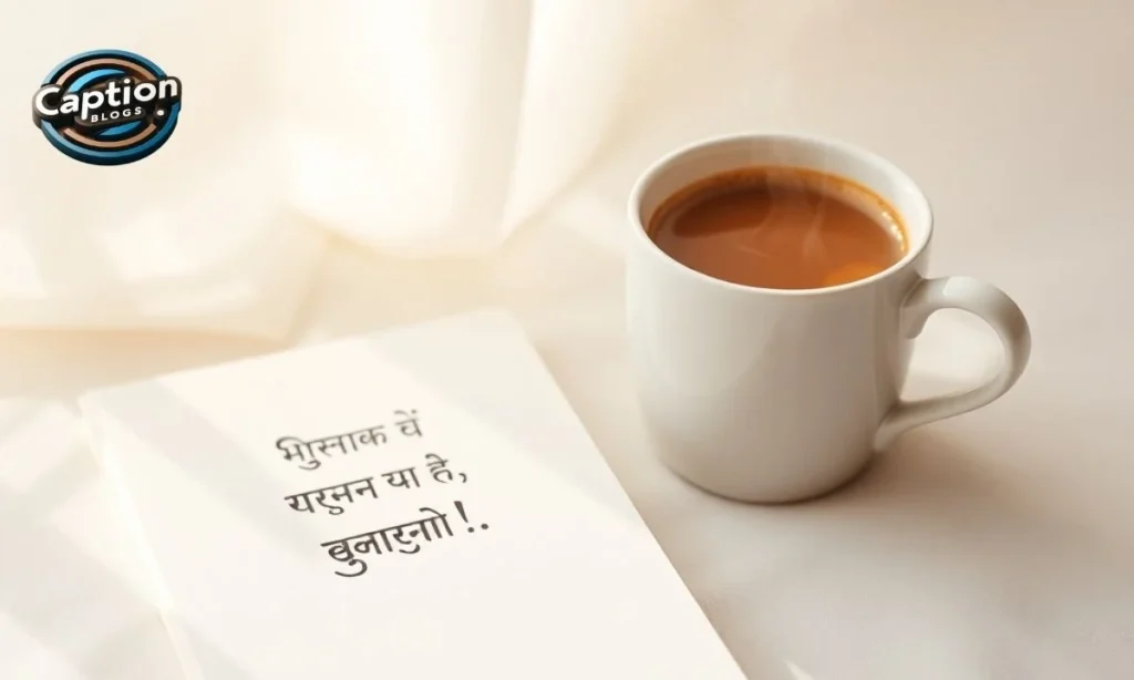 Minimal Marathi quote with calm morning tone