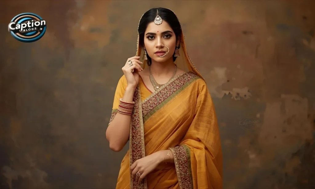 Traditional Rajasthani attire near haveli