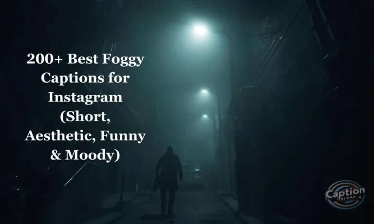 Best foggy captions aesthetic Instagram image