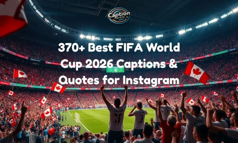 FIFA World Cup 2026 Captions stadium vibe