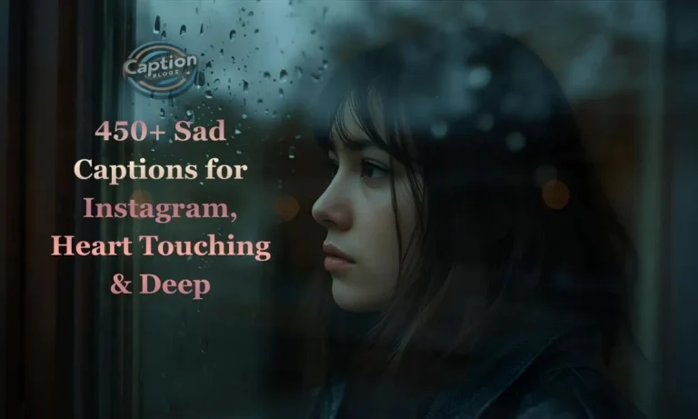 Sad Captions emotional cinematic portrait