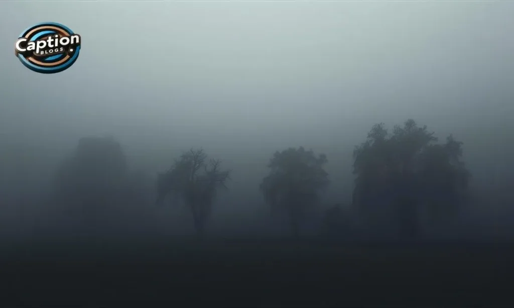 Aesthetic foggy captions Instagram image
