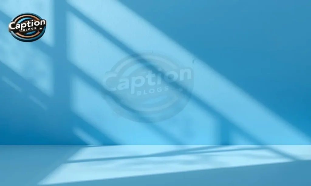 Blue Captions for Instagram on clean blue background
