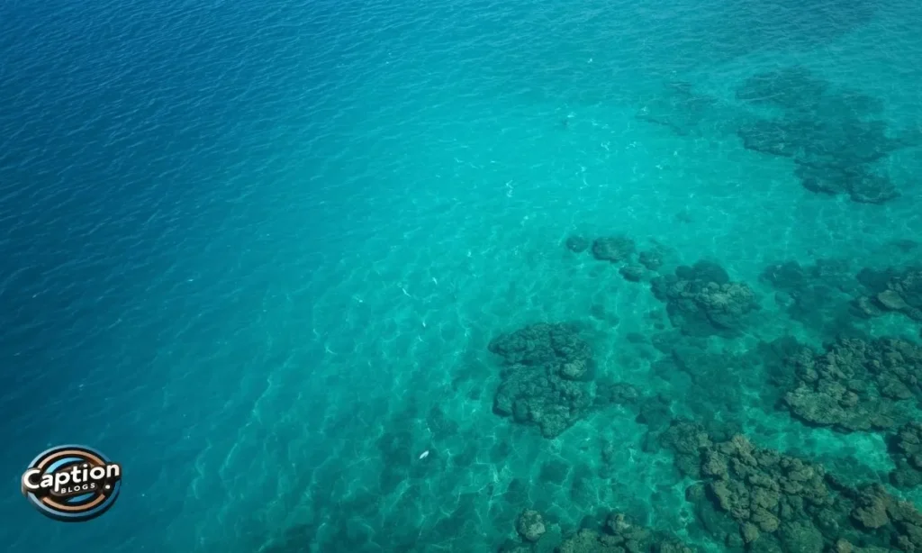 Blue Captions for Instagram with ocean water vibes