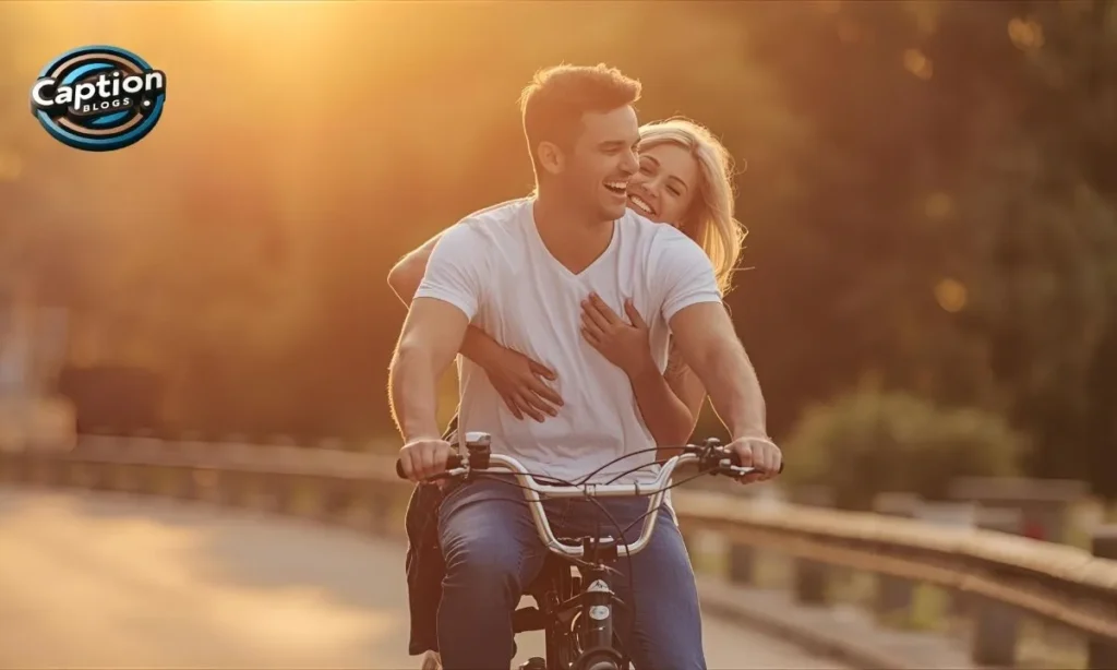 Couple Bike Captions romantic ride