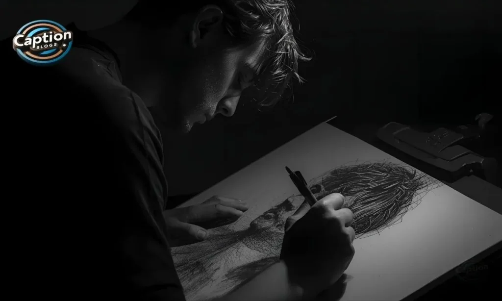 Drawing captions Instagram for boy