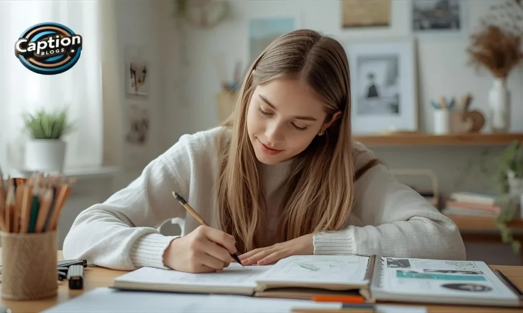 Drawing captions Instagram for girl