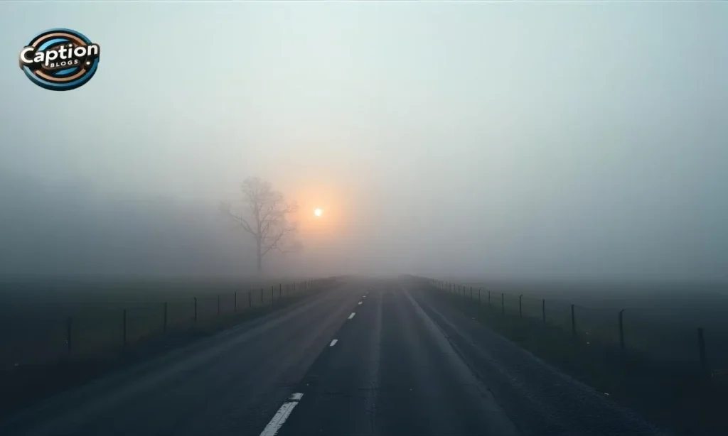 Foggy morning captions Instagram photo