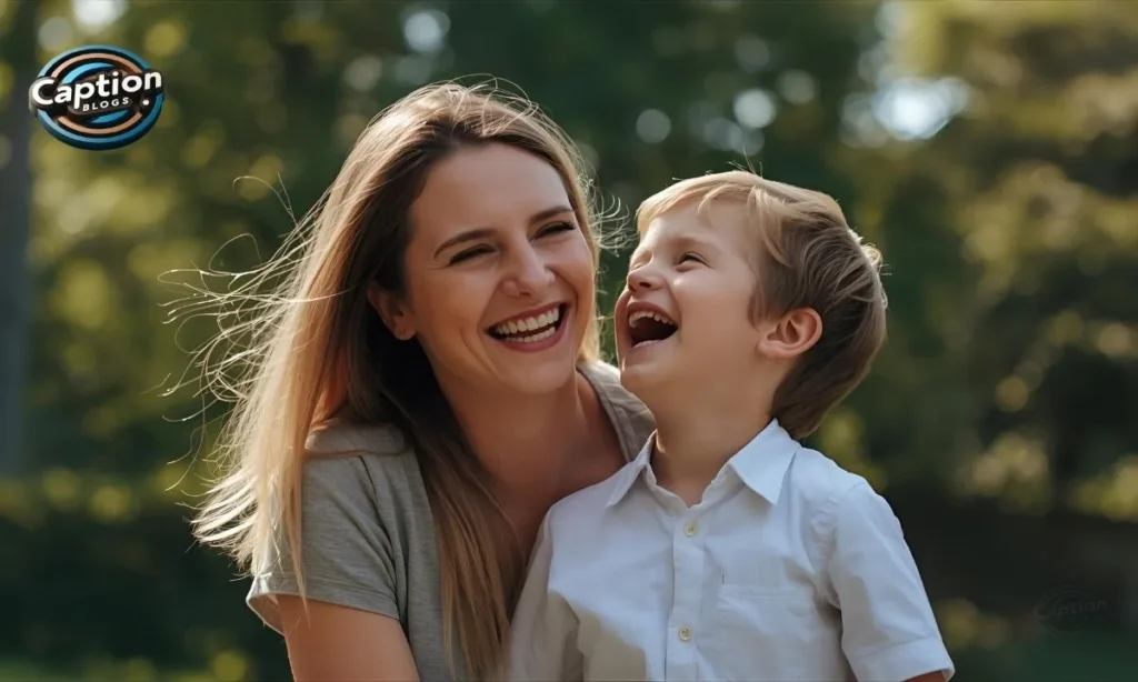 Mother-Son Captions fun playful vibe