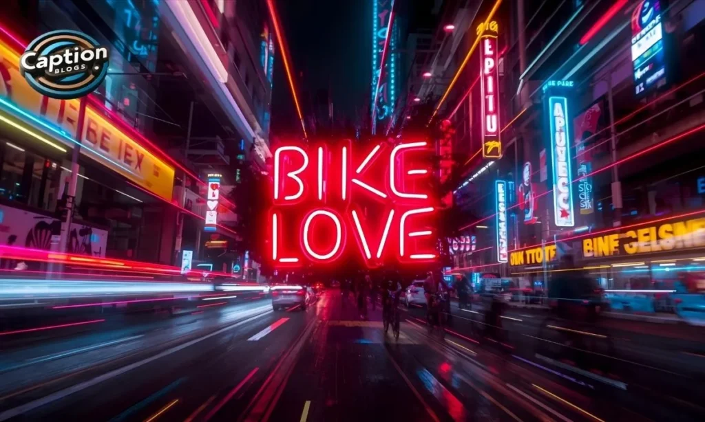 Bike Love Captions sunset vibe