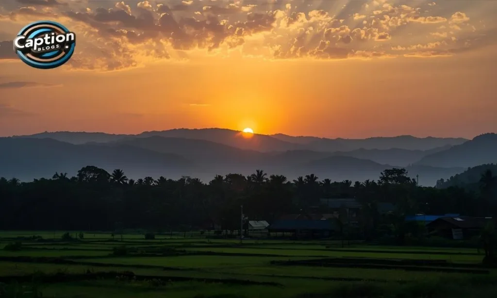 Inspirational Tamil captions sunrise view