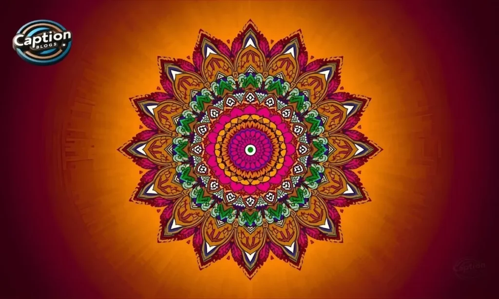 Hindi Mandala Art Captions desi mandala