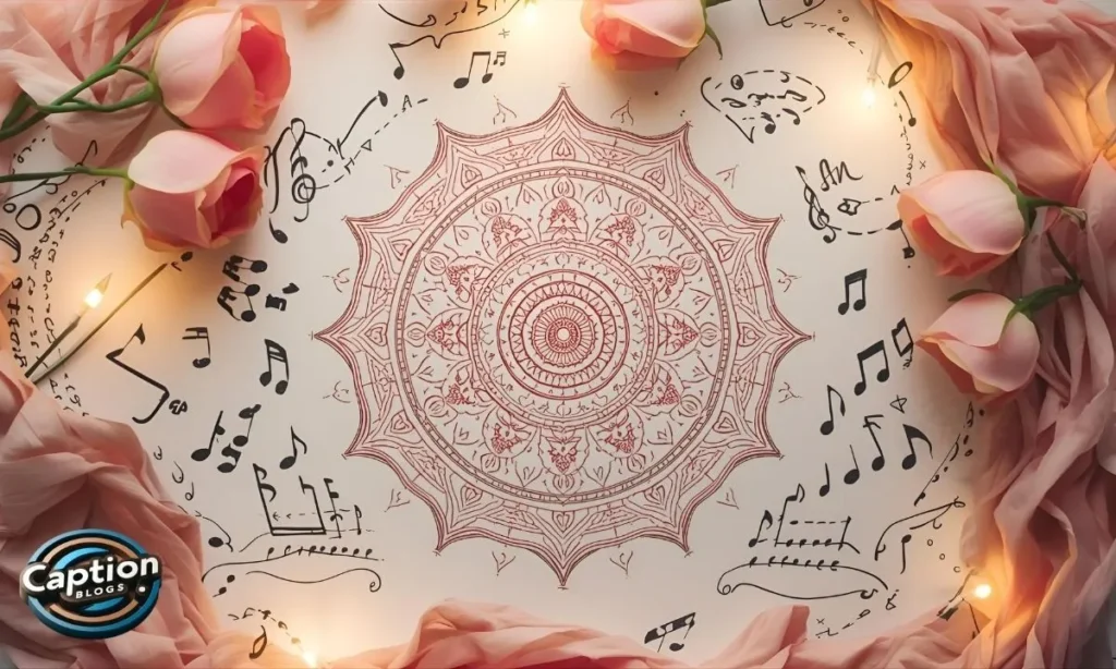 Mandala Art Captions lyrical mandala