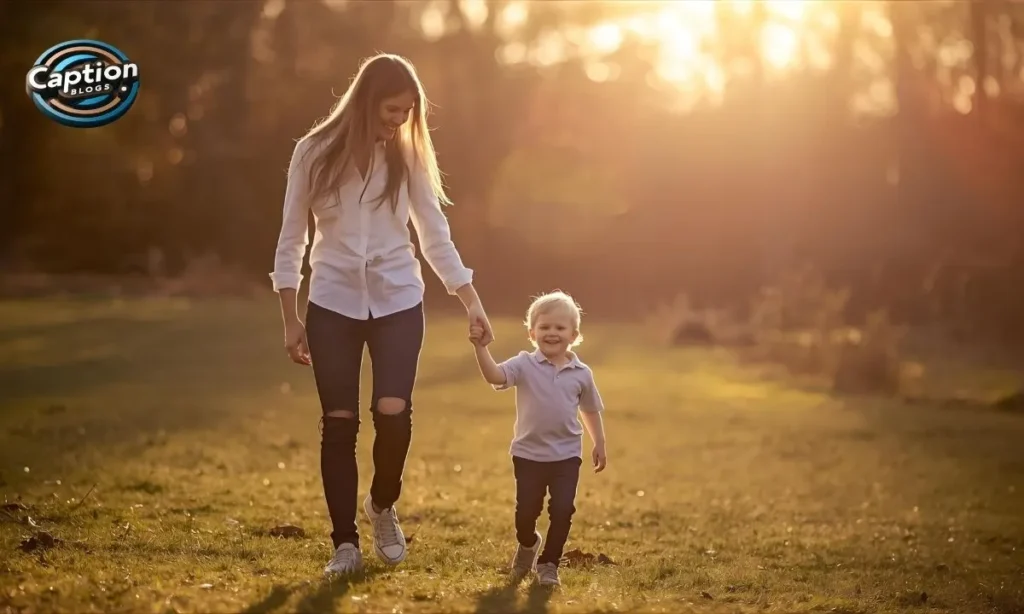 Mother-Son Captions sweet family bond