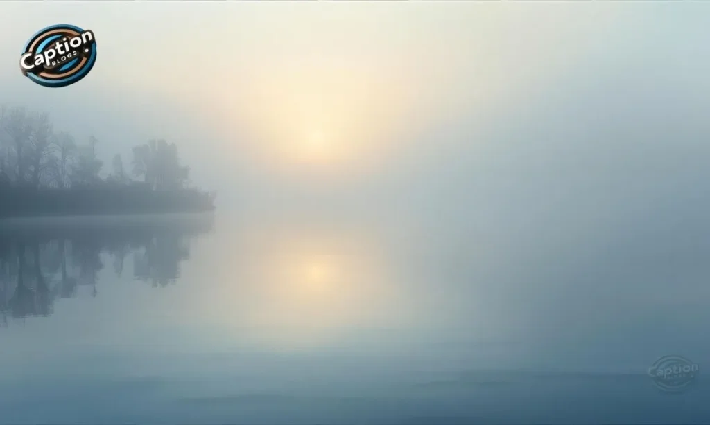 Peaceful calm fog captions Instagram