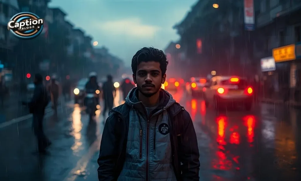 Rain Captions Instagram for boys