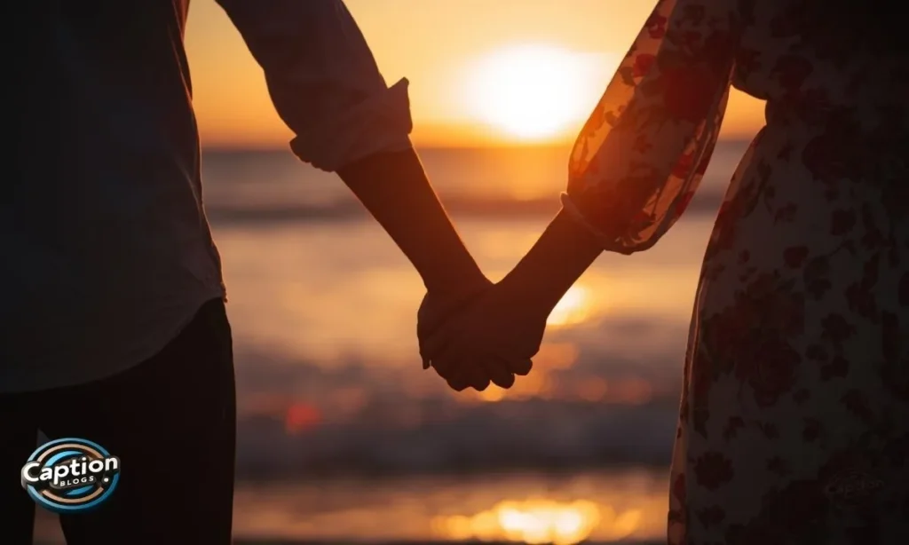 Sunset Captions for Instagram with romantic love
