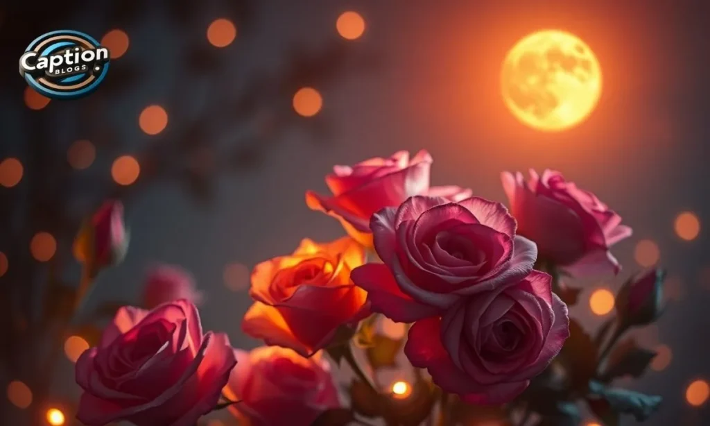 Romantic Moon Captions Instagram love