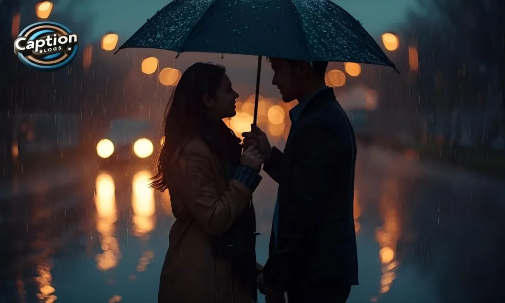 Romantic Rain Captions Instagram love