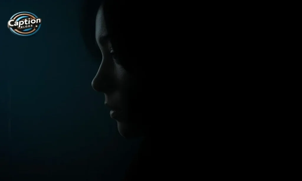 Sad Captions close-up lonely silhouette