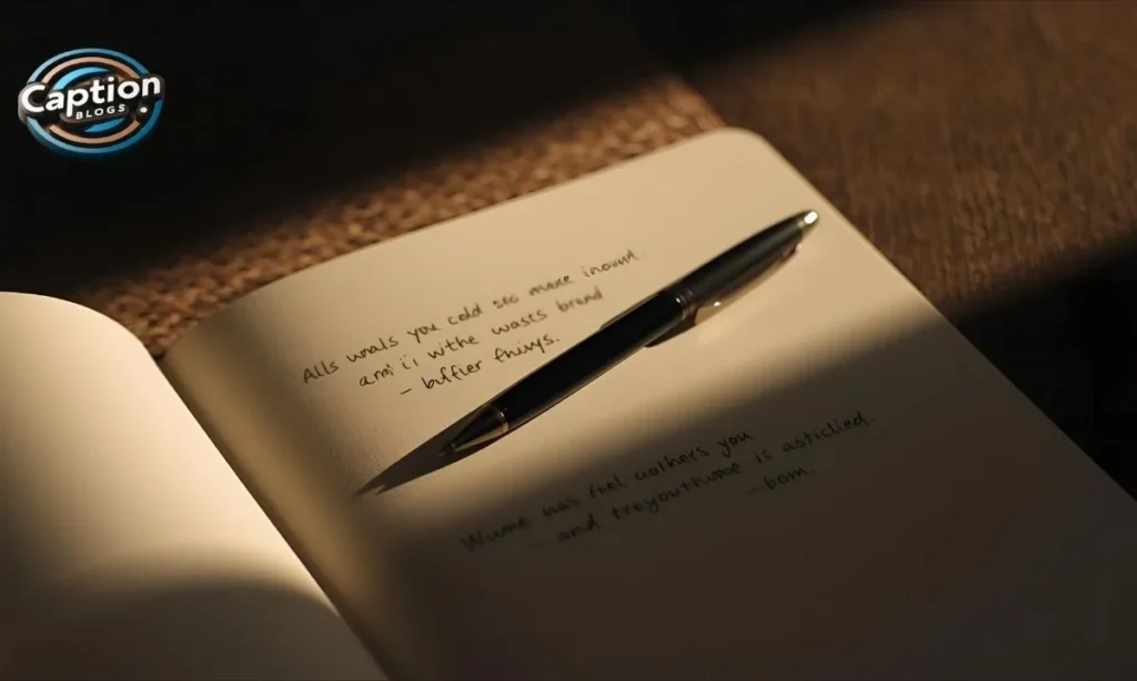 Sad Captions quote notebook aesthetic