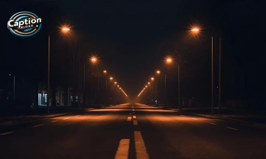 Street Light Captions Instagram night