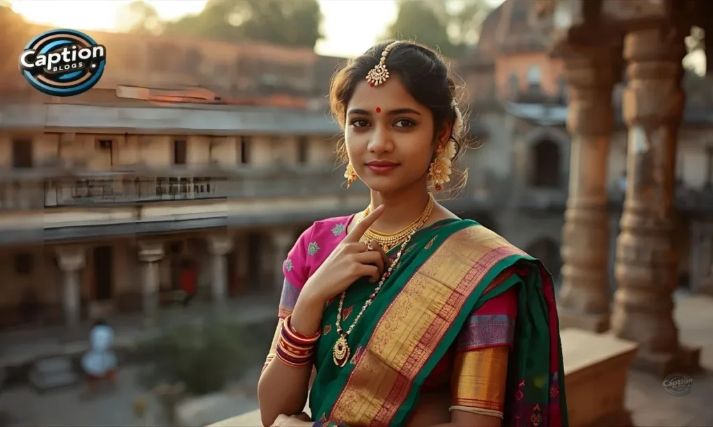 Traditional Tamil captions ethnic look