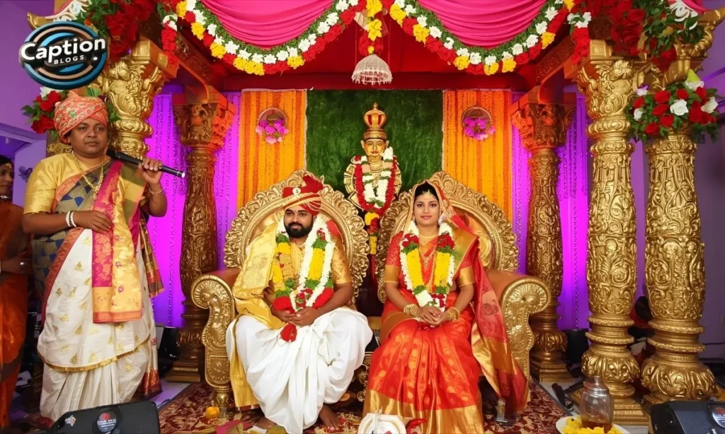 Wedding Tamil captions festive moment