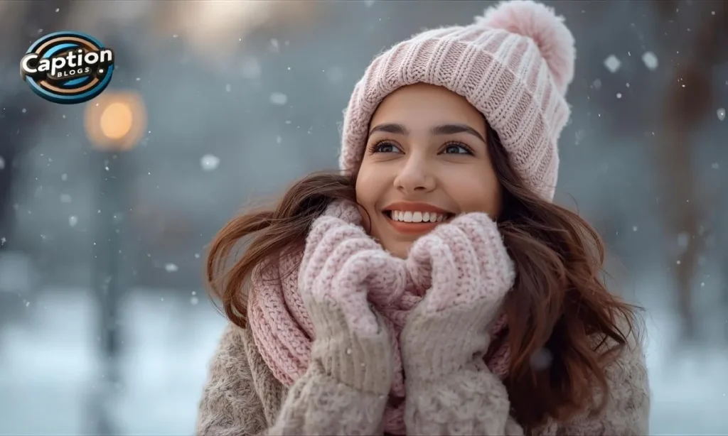 Winter Captions girl cute snowy vibe