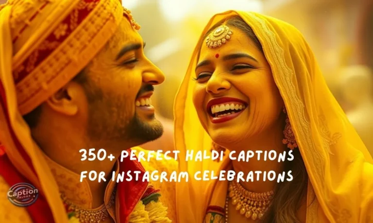 Perfect haldi captions for Instagram celebrations