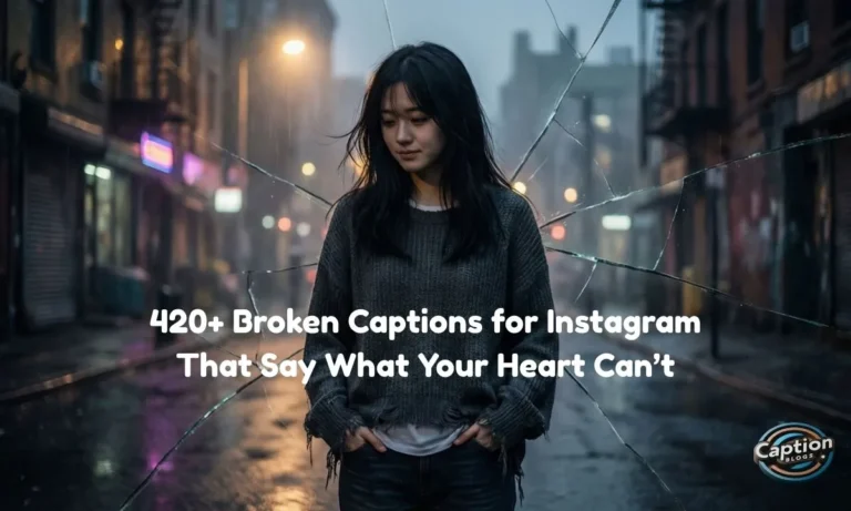Broken Captions for Instagram expressing silent pain
