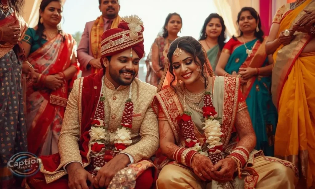 Haldi ceremony captions for couple photos