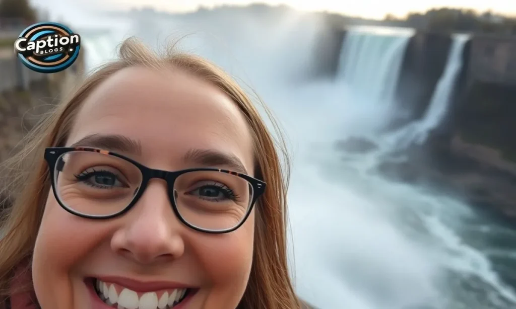 Niagara Falls Captions for Instagram selfie